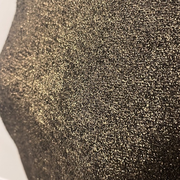 NWT Express Metallic Black/Gold Shimmer crew neck sweatershirt - Picture 6 of 11